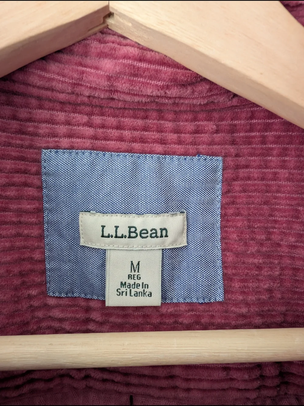 L.L. Bean Pink Corduroy Shirt Jacket Shacket Relaxed Tunic length, size M - Picture 7 of 8